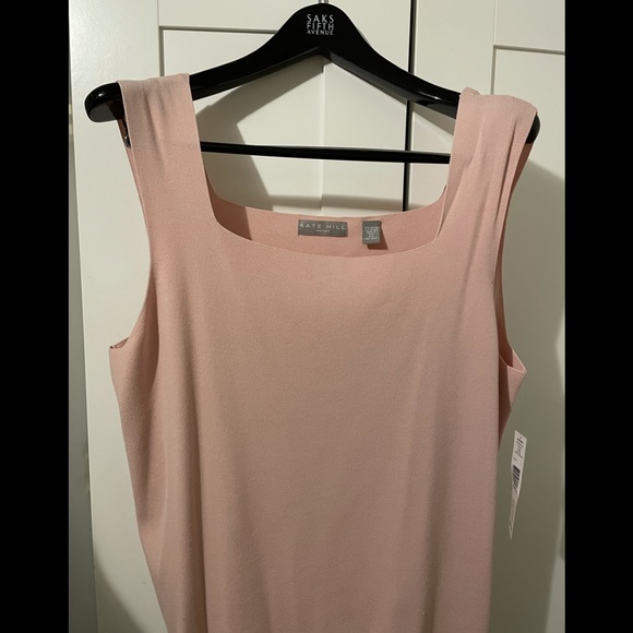 NWT Kate Hill light pink knit tank top size 2X - Picture 6 of 7